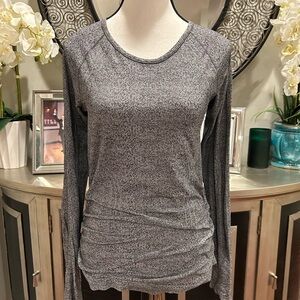 Athleta Charcoal Long Sleeve Tee